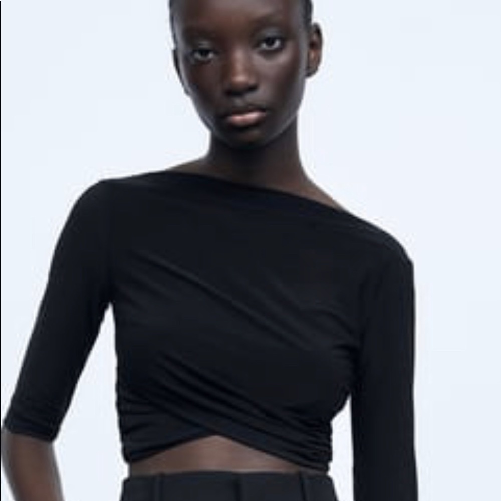 ZARA ruched top brand new with tags